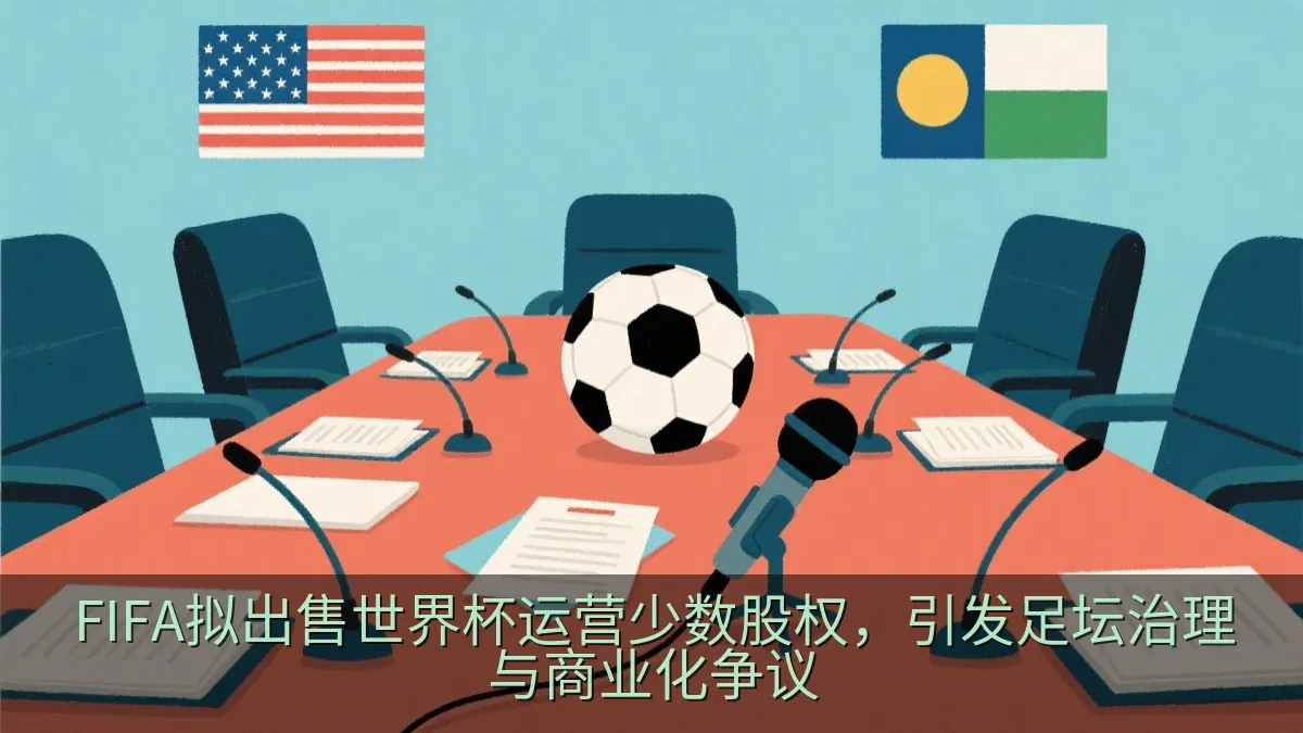 会议桌上的足球与文件象征体育治理讨论
