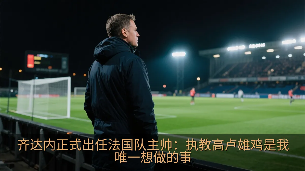 足球教练在球场边观看比赛